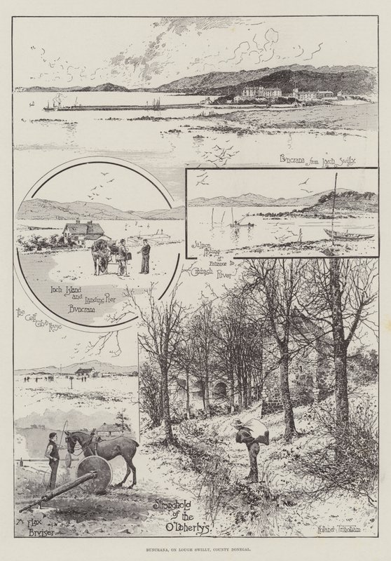 Buncrana, na Lough Swilly, hrabství Donegal od Joseph Holland Tringham
