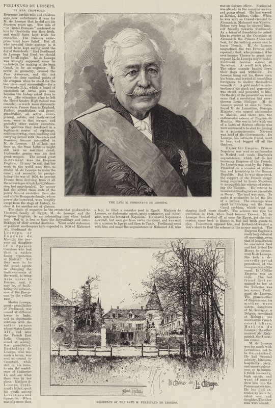 Ferdinand de Lesseps od Joseph Holland Tringham