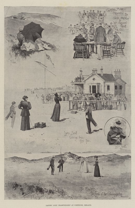 Dámský golfový šampionát v Portrush, Irsko od Joseph Holland Tringham