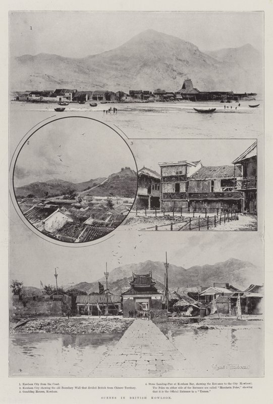 Scény v britském Kowloonu od Joseph Holland Tringham