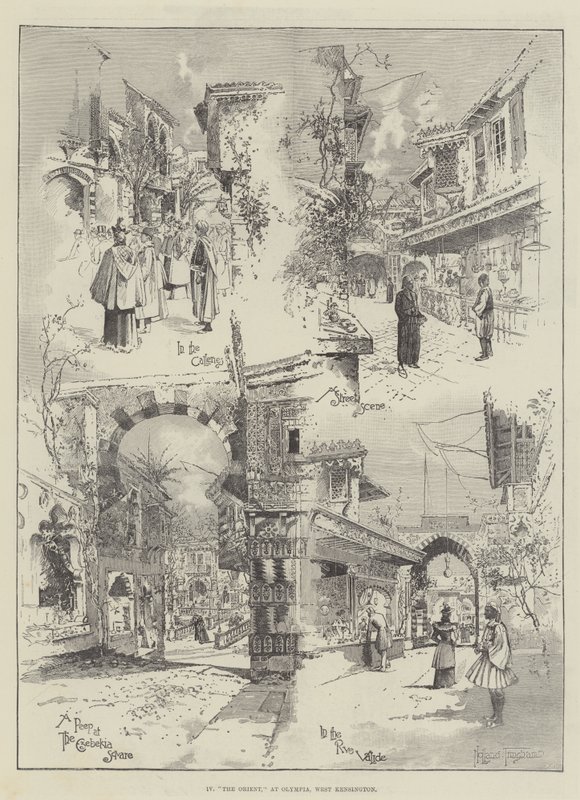 Scény Orientu v Olympii od Joseph Holland Tringham