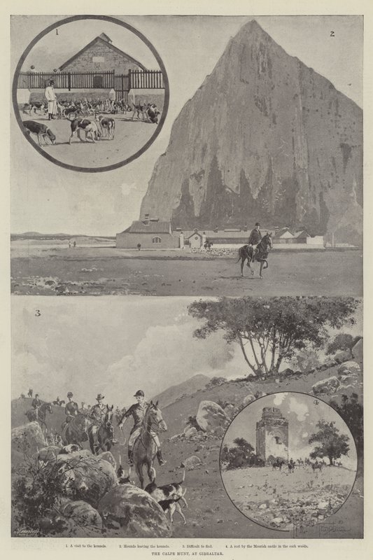 Lov Calpe na Gibraltaru od Joseph Holland Tringham