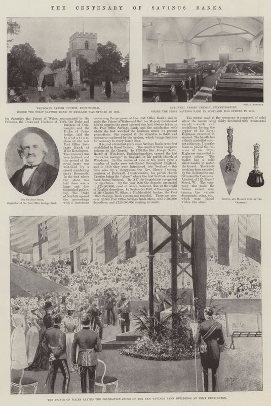 Stoleté výročí spořitelen od Joseph Holland Tringham