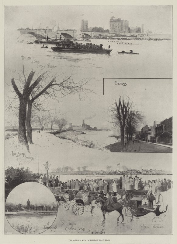 Oxford a Cambridge Boat-Race od Joseph Holland Tringham