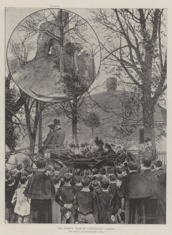 Návštěva královny na Castleknock College od Joseph Holland Tringham
