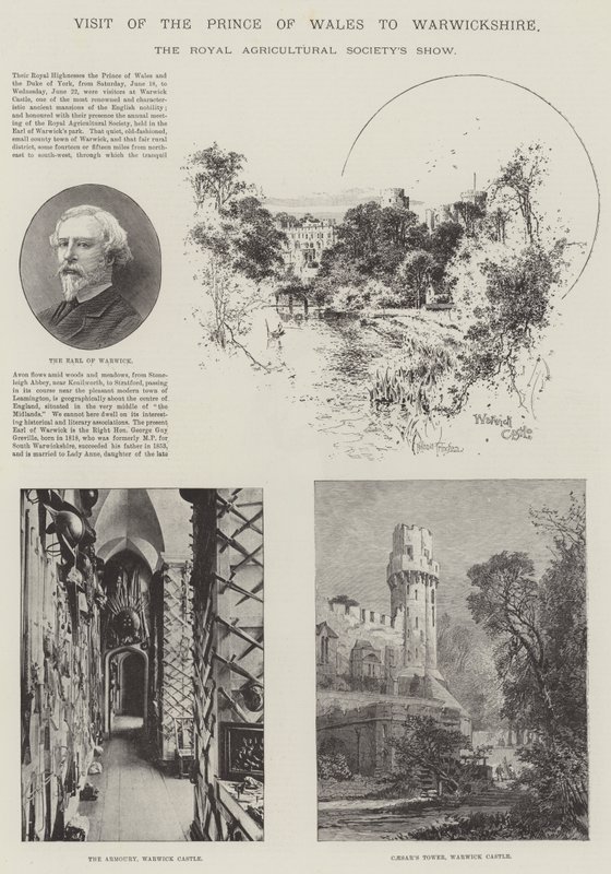 Návštěva prince z Walesu ve Warwickshire od Joseph Holland Tringham