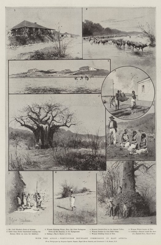 S Anglo-Portuguese Boundary Commission ve východní Africe od Joseph Holland Tringham