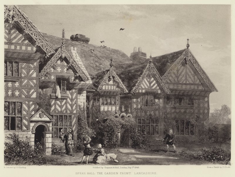 Speke Hall, The Garden Front, Lancashire od Joseph Josiah Dodd