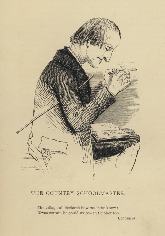 Kenny Meadows: The Country Schoolmaster (rytina) od Joseph Kenny (after) Meadows