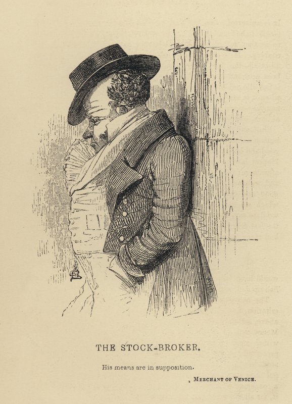Kenny Meadows: The Stock-Broker (rytina) od Joseph Kenny (after) Meadows