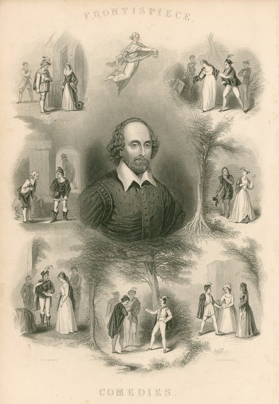 Shakespearovy komedie - Frontispis od Joseph Kenny Meadows