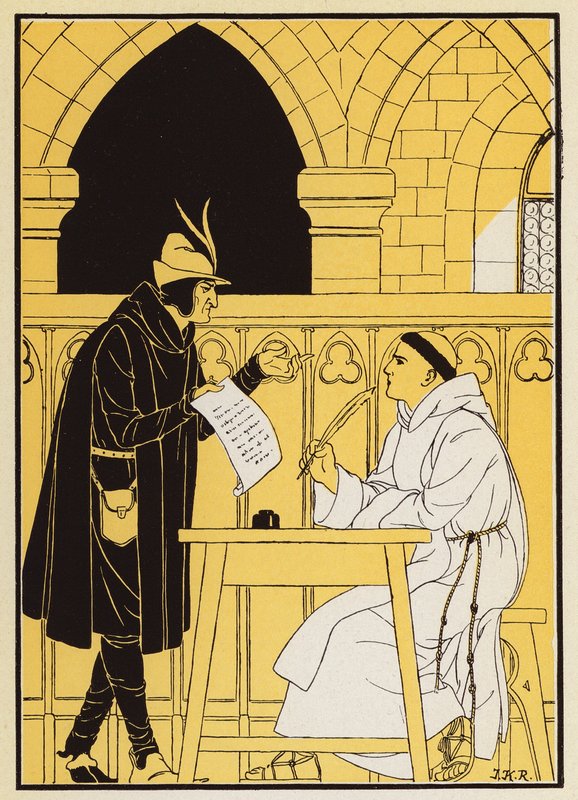 Zázrak faráře Theophila (barevná litografie) od Joseph Kuhn-Regnier