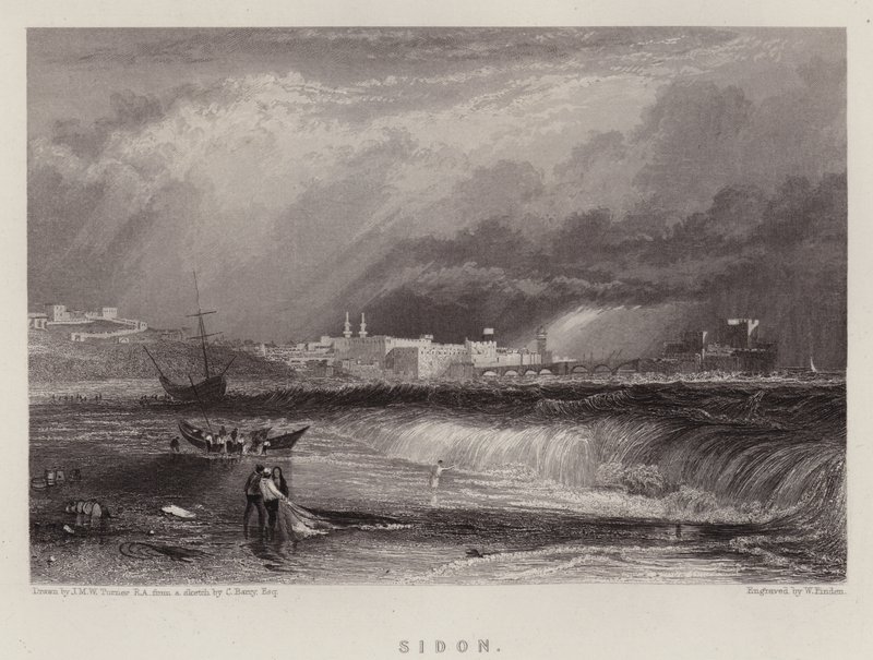 Sidon (barva lito) od Joseph Mallord William (after) Turner