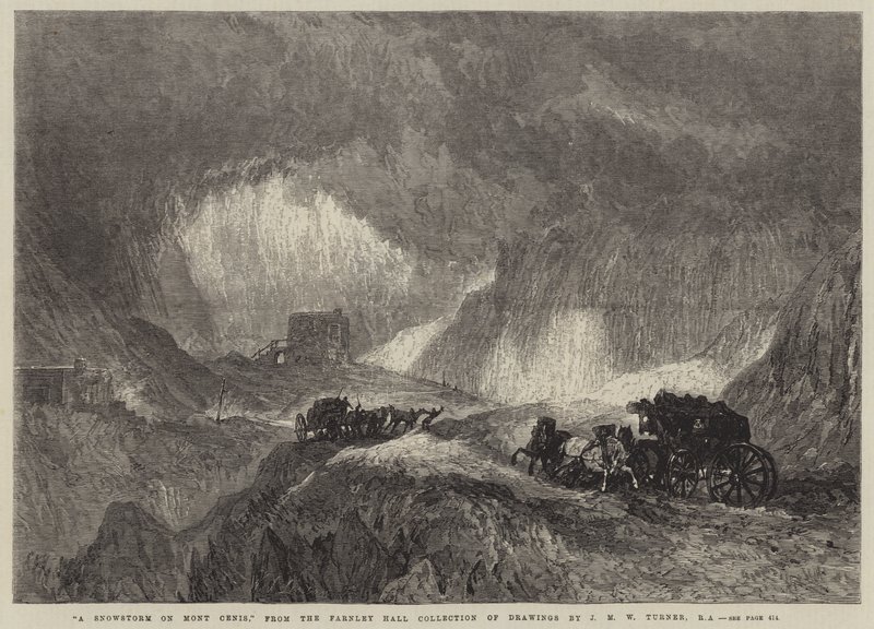 Sněhová bouře na Mont Cenis od Joseph Mallord William Turner