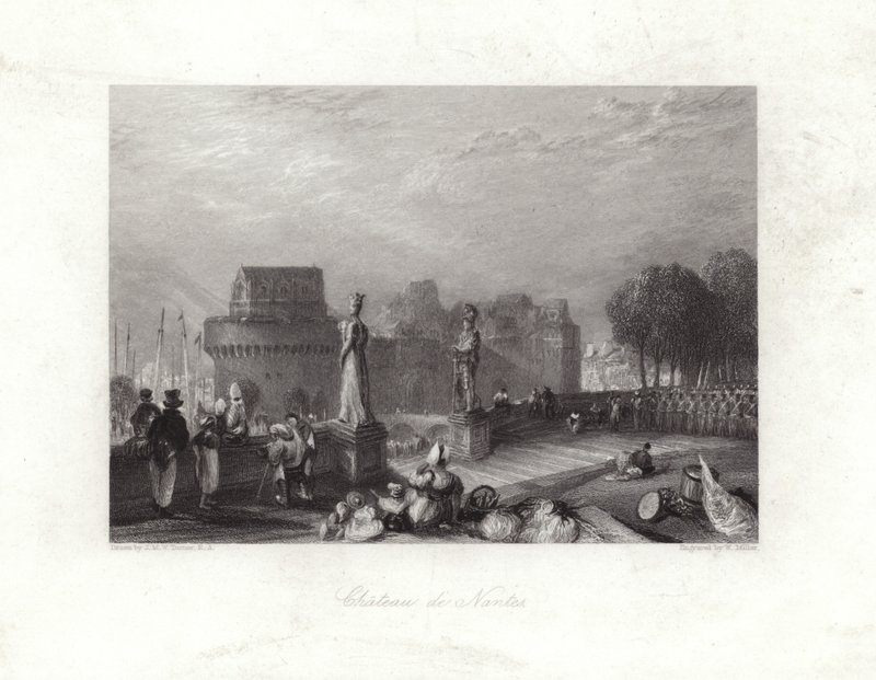Zámek Nantes od Joseph Mallord William Turner