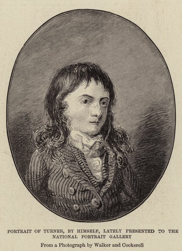 Portrét Turnera, sám, v poslední době představený do National Portrait Gallery od Joseph Mallord William Turner