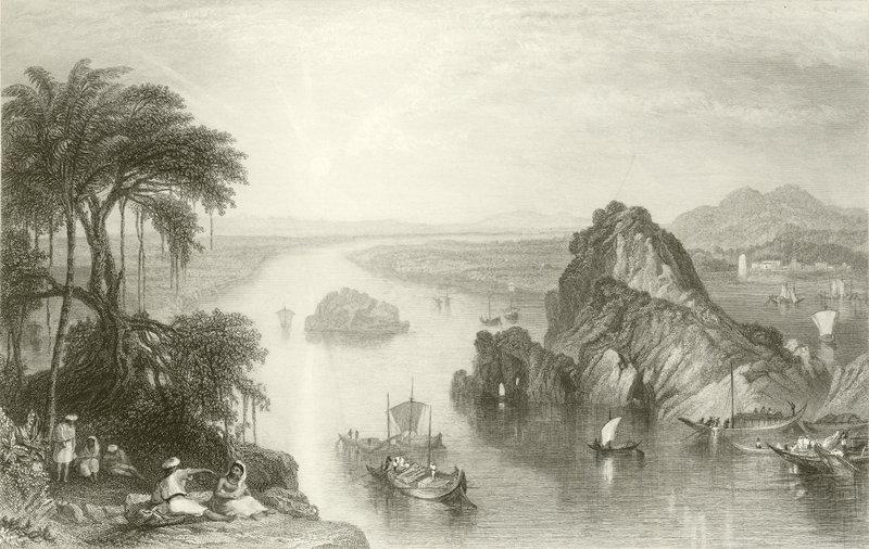 Scéna v Colgongu na Ganze od Joseph Mallord William Turner