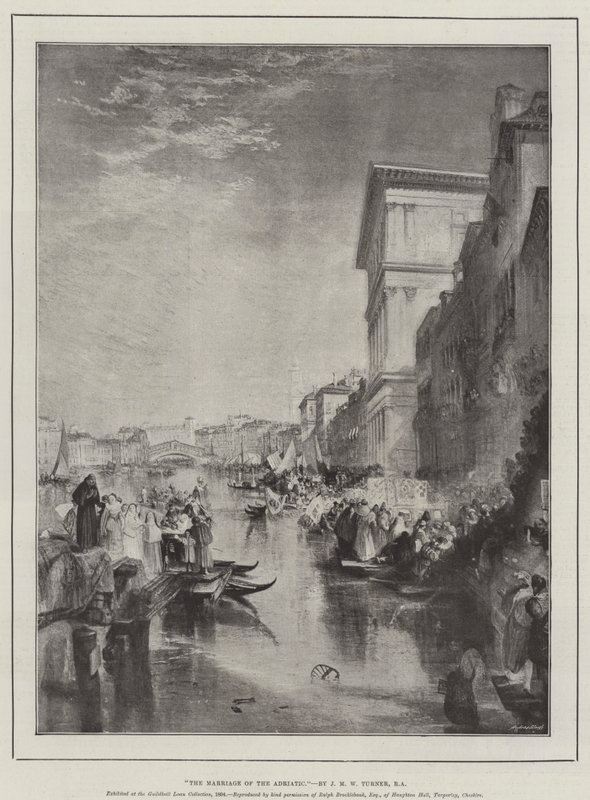 Svatba na Jadranu od Joseph Mallord William Turner