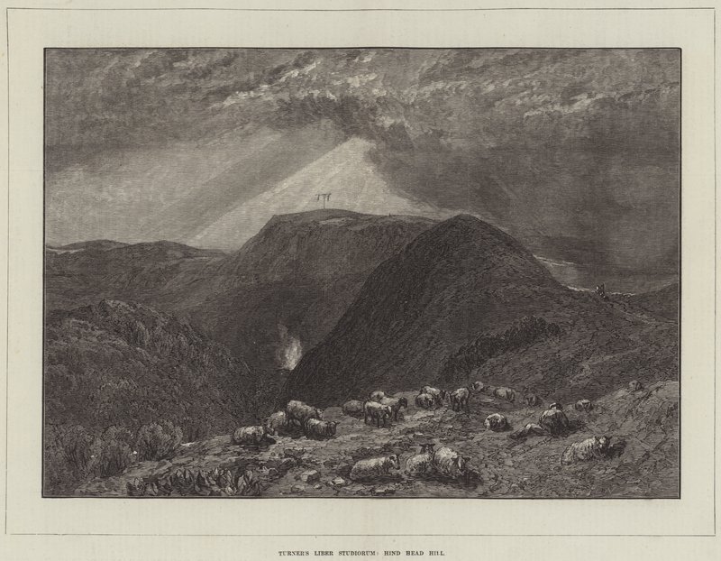 Turnerova kniha studií, Hind Head Hill od Joseph Mallord William Turner