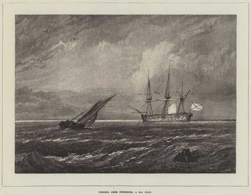 Turnerovo Liber Studiorum, mořský kousek od Joseph Mallord William Turner