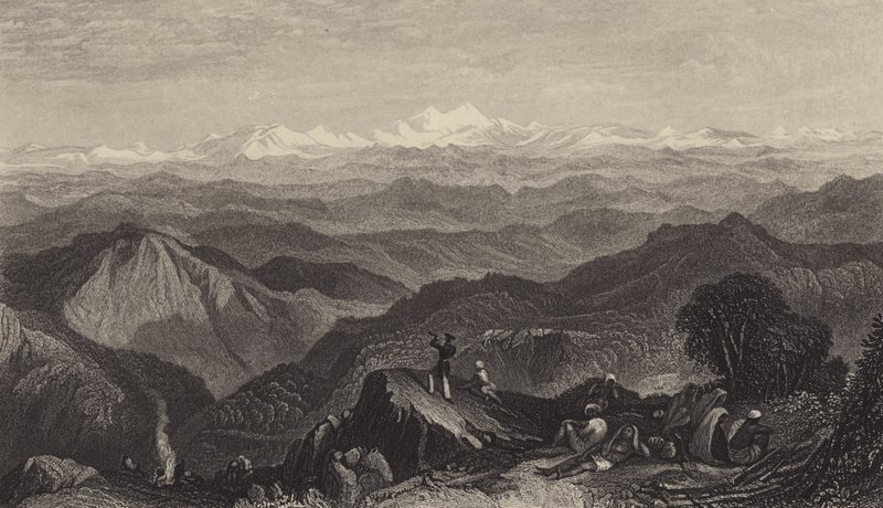 Snowy range, od Tyne nebo Marma od after Joseph Mallord William Turner
