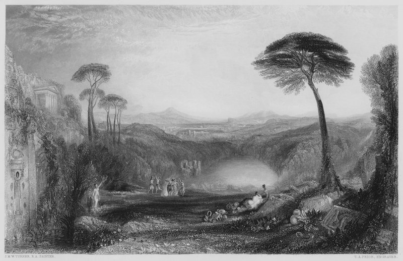 Zlatá ratolest, z obrázku v galerii Vernon od after Joseph Mallord William Turner