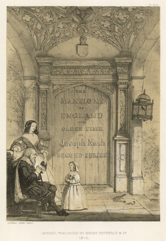 Dveře, Coombe Abbey od Joseph Nash