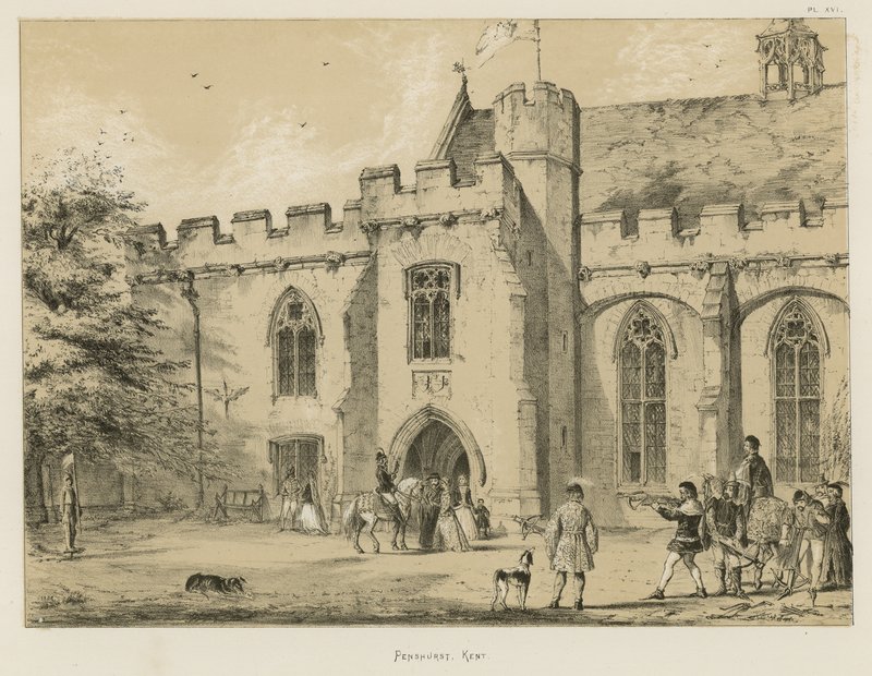 Penshurst, Kent od Joseph Nash