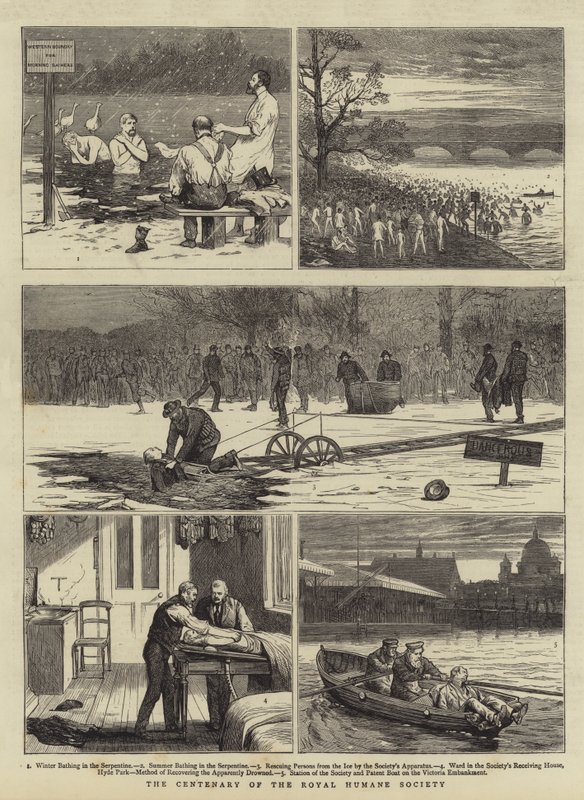 Stoleté výročí Royal Humane Society od Joseph Nash