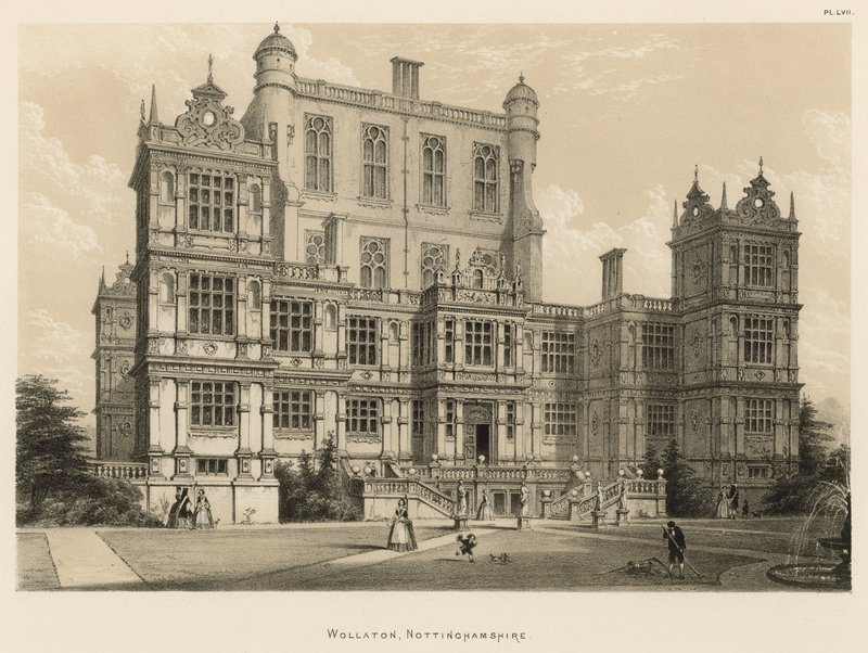 Wollaton, Nottinghamshire od Joseph Nash