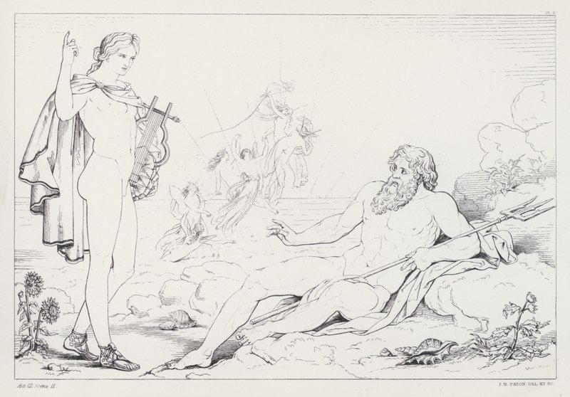 Shelleys Prometheus Unbound, Act III, Scéna 2 od Joseph Noel after Paton