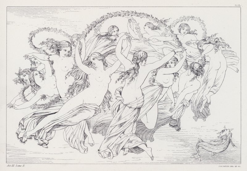 Shelleys Prometheus Unbound, Act III, Scéna 2 od Joseph Noel after Paton