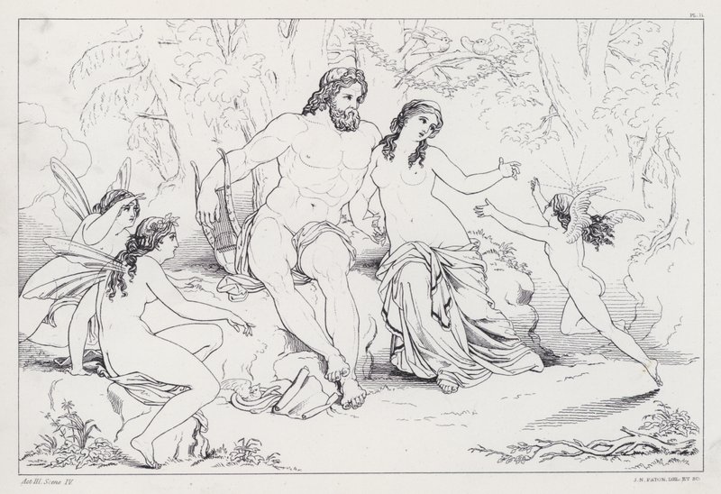 Shelleys Prometheus Unbound, Act III, Scéna 4 od Joseph Noel after Paton