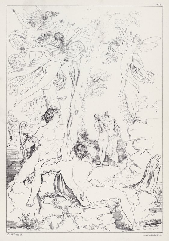 Shelleys Prometheus Unbound, Act II, Scéna 2 od Joseph Noel after Paton