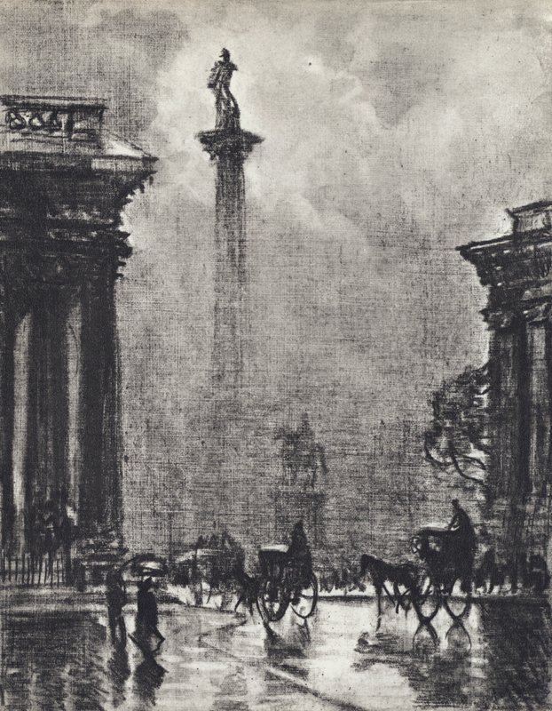 Nelsonův sloup od Joseph Pennell