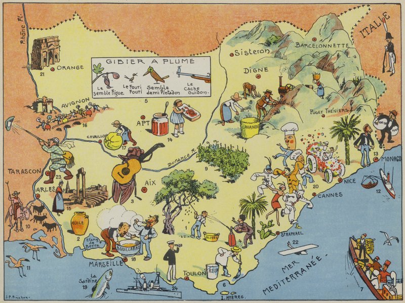 Provence, Comte De Nice, Comte Venaissin, Et Principaute D