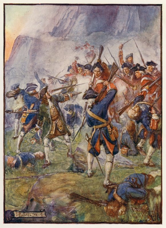 Velké obléhání Gibraltaru od Joseph Ratcliffe (after) Skelton