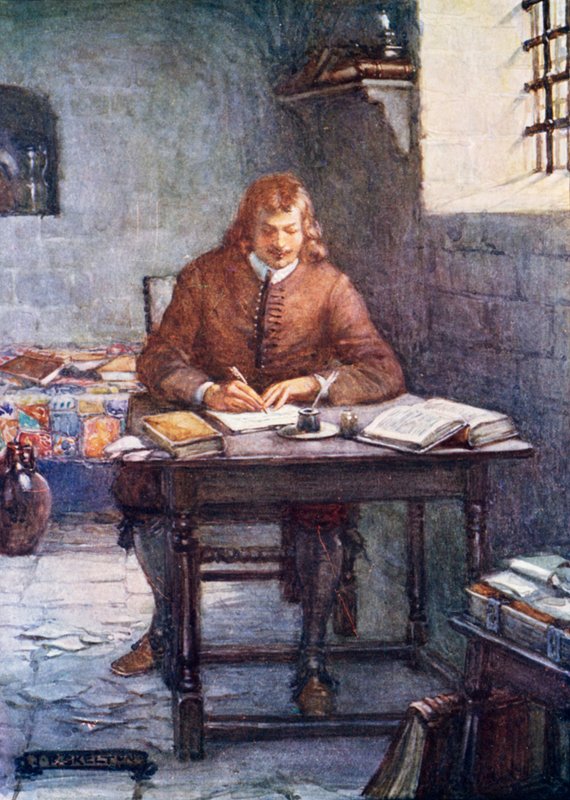 John Bunyan píše Pilgrim