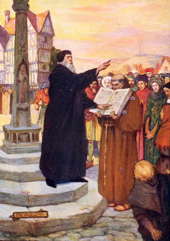 Kázání Johna Wyclifa od Joseph Ratcliffe Skelton