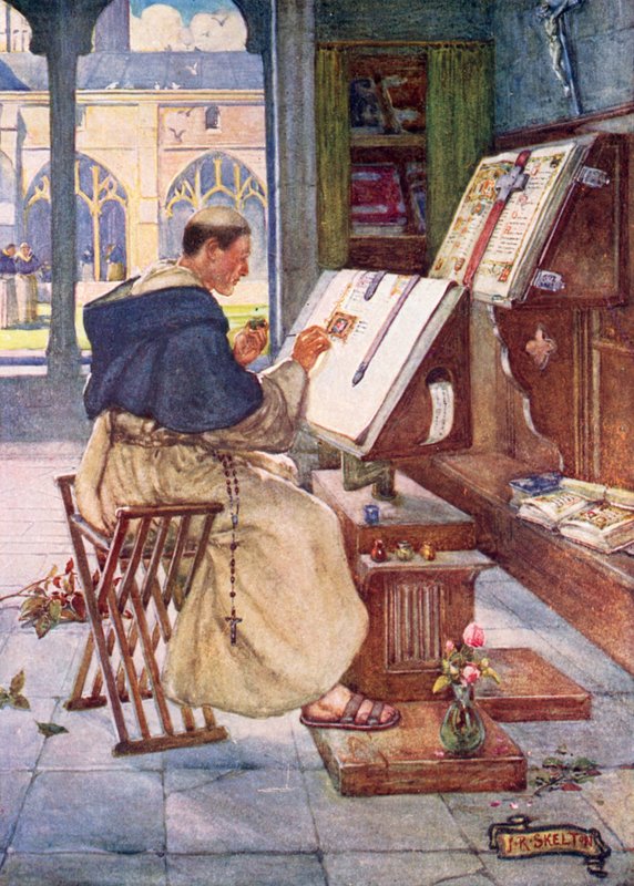 Středověký písař od Joseph Ratcliffe Skelton