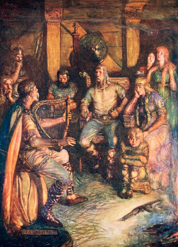 Minstrel zpívá o slavných mrtvých hrdinech od Joseph Ratcliffe Skelton