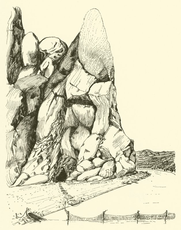 Jeskyně, kde žili především muž a žena (rytina) od Joseph Rudyard (after) Kipling