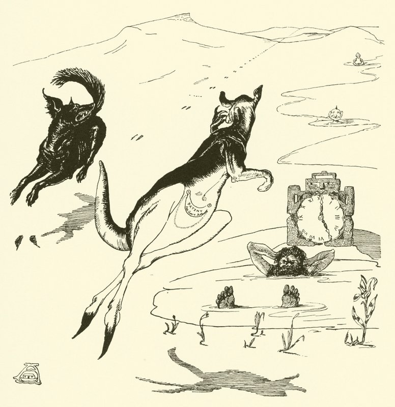 Old Man Kangaroo (rytina) od Joseph Rudyard (after) Kipling