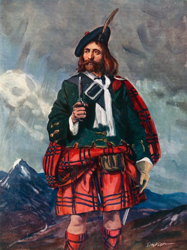 Rob Roy Mac Gregor, 1660-1735 od Joseph Simpson