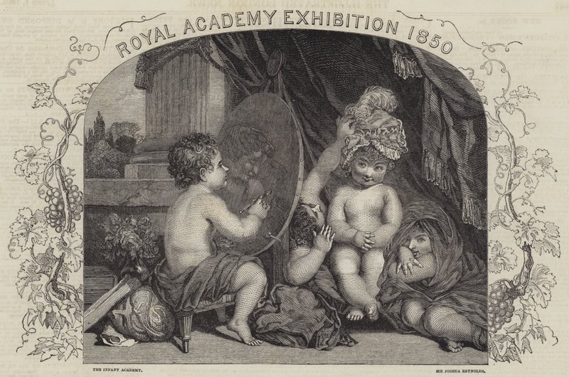 Výstava Královské akademie 1850 od Joshua Reynolds