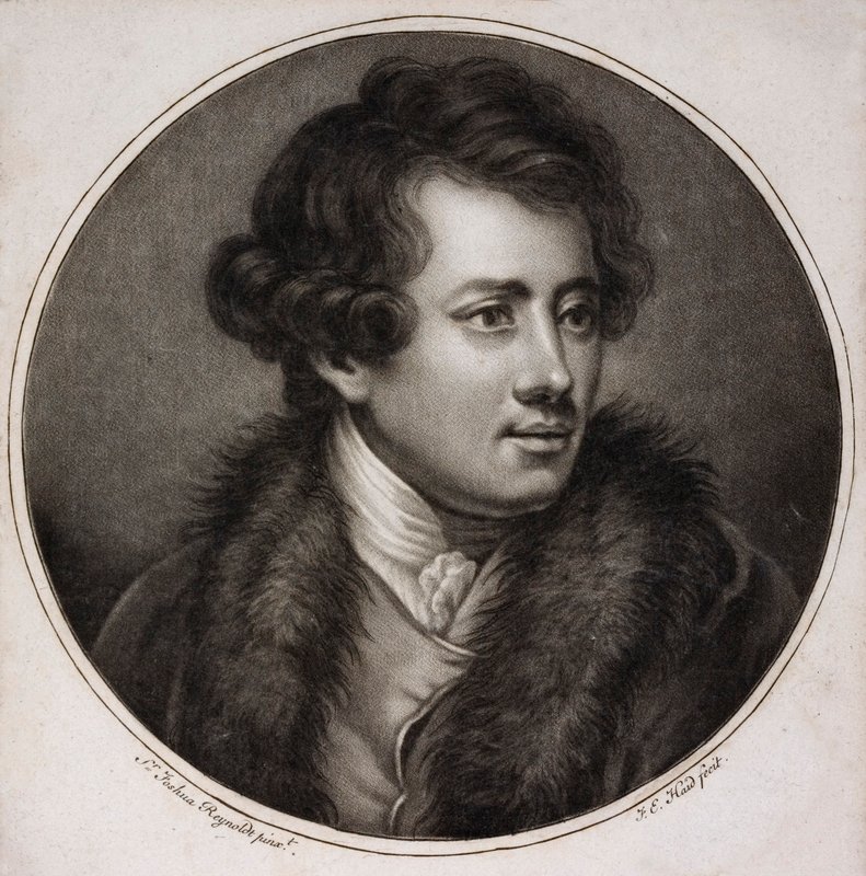 Francesco Bartolozzi , italský umělec a grafik, jeden ze zakladatelů Britské královské akademie (rytina) od Joshua (after) Reynolds