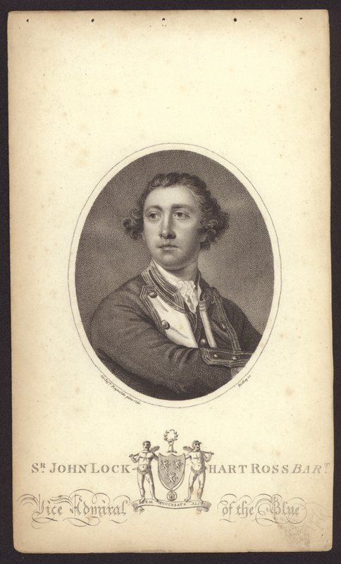 Sir John Lockhart-Ross, britský admirál (rytina) od Joshua (after) Reynolds