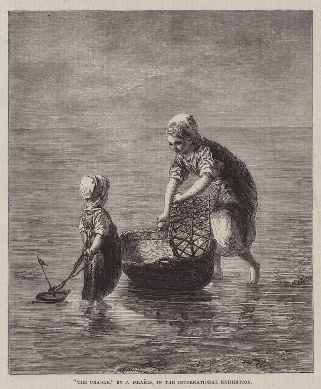 The Cradle, na mezinárodní výstavě od Jozef Israëls
