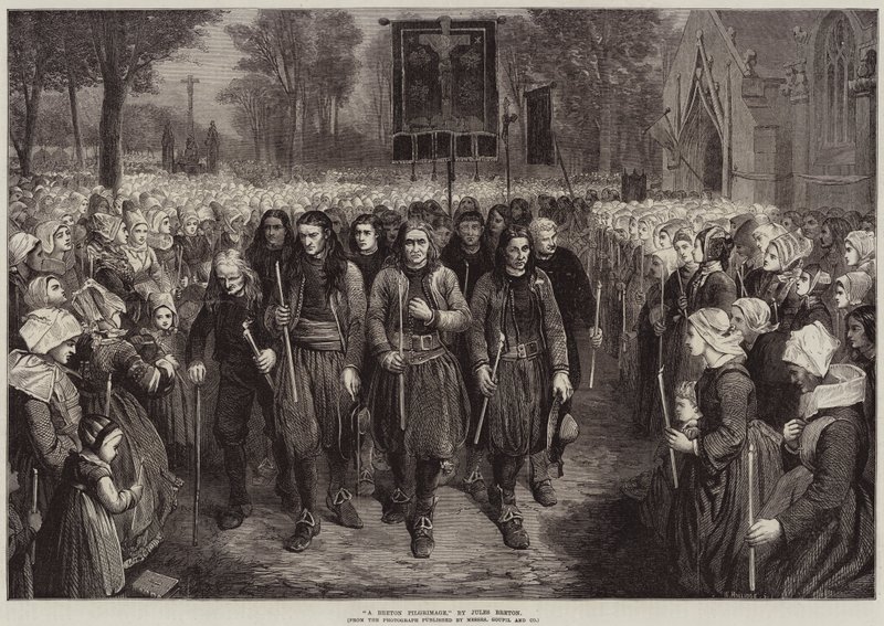 Bretonská pouť od Jules Breton