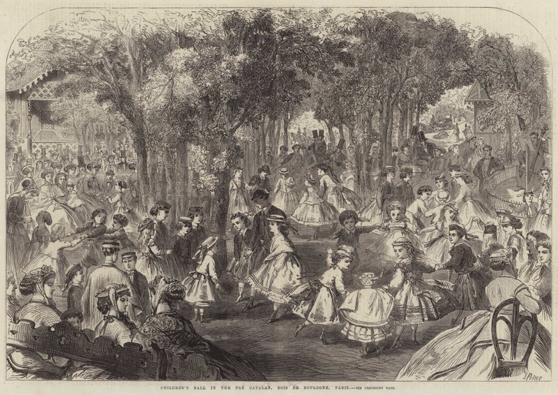 Dětský ples v Pre Catelan, Bois de Boulogne, Paříž od Jules Pelcoq
